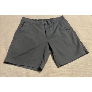 English Laundry Mens Dark Gray Shorts 38W Rear Elastic Waist.